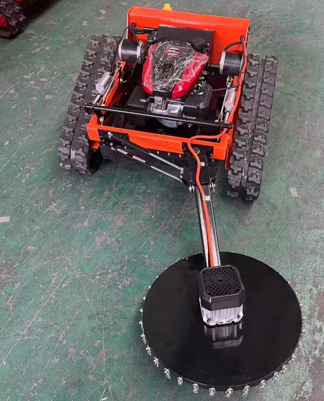 Front obstacle avoidance cutting head for remote control mower