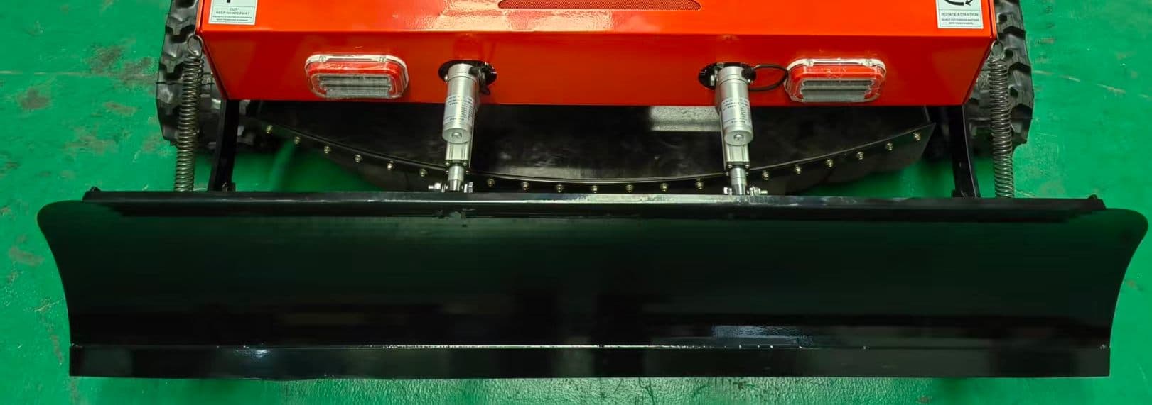 Snow blade attachment for remote control mower