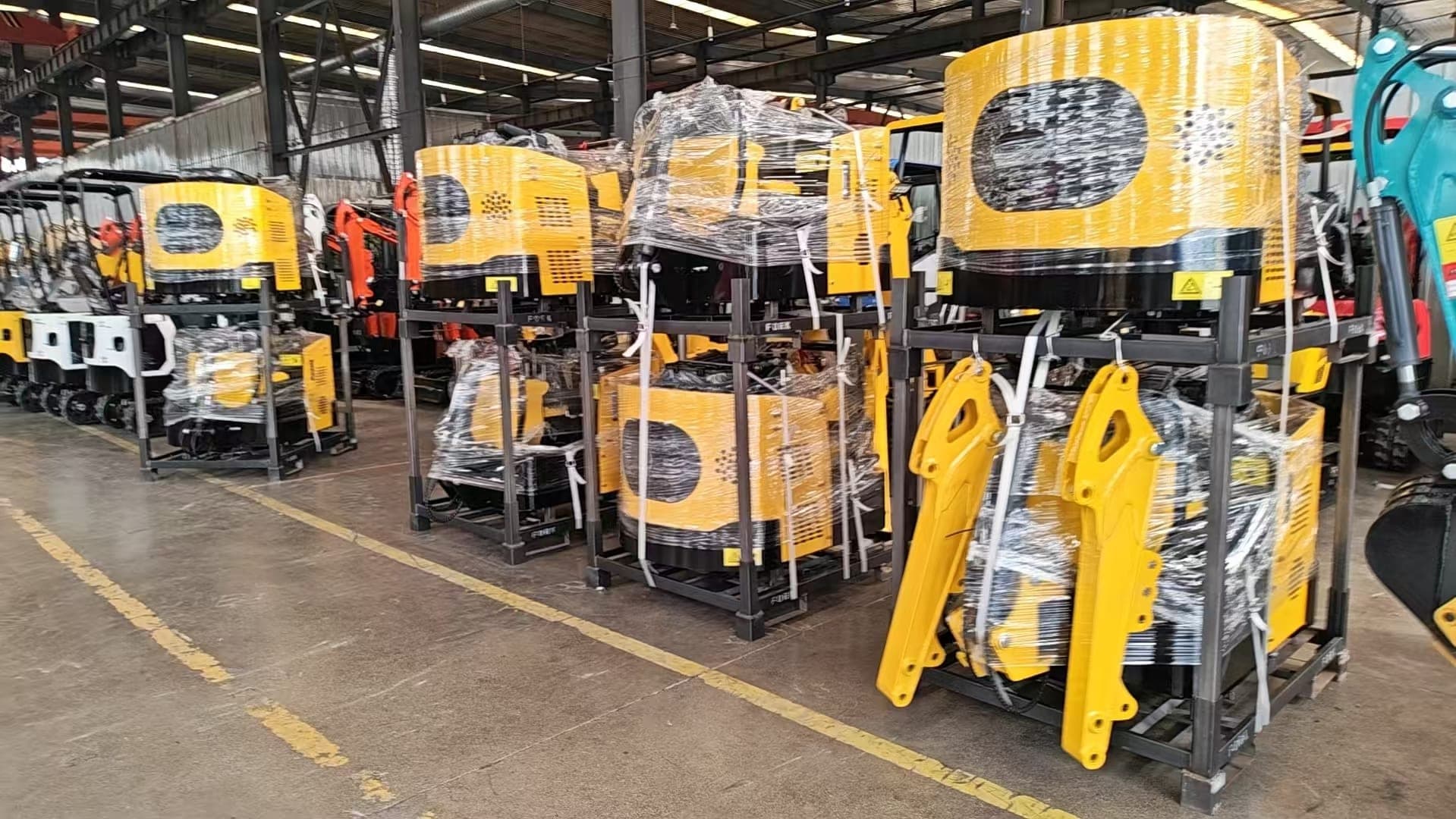 Compact machinery project record with real equipment
