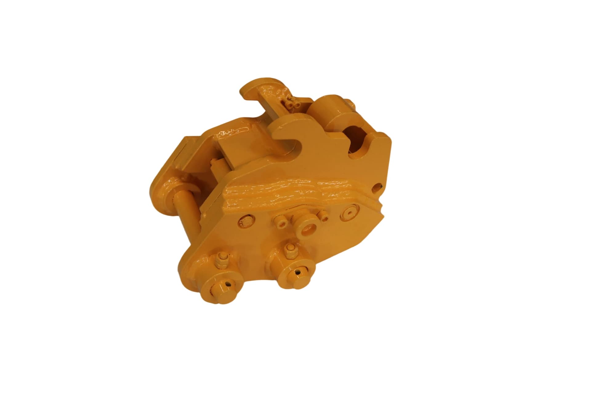 Semi-automatic quick coupler for compact excavator