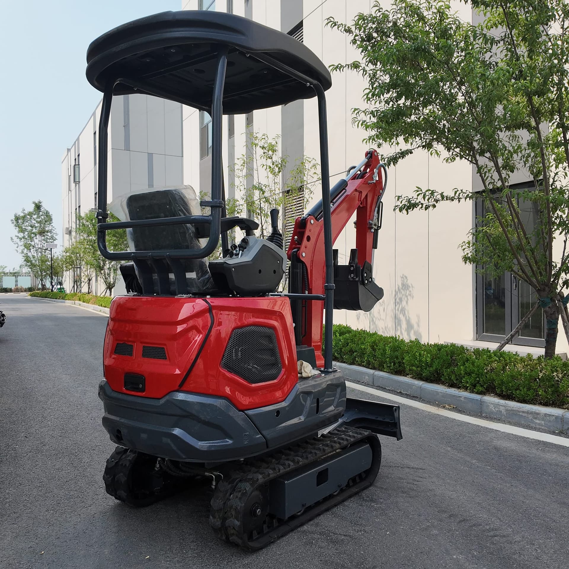 TC12 mini excavator side product view