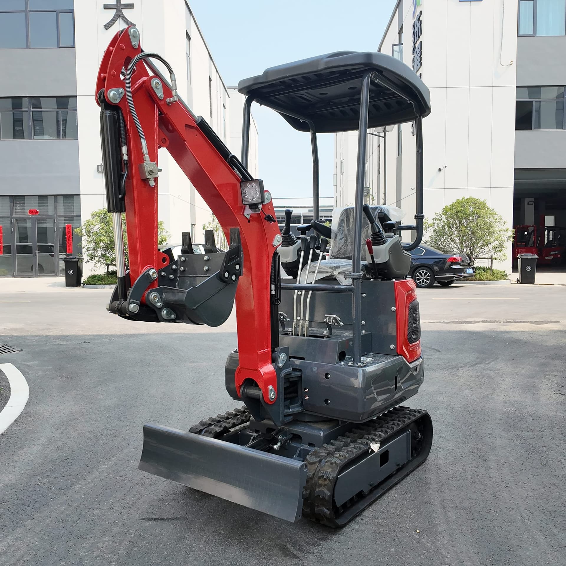 TC12 mini excavator product view for compact digging work